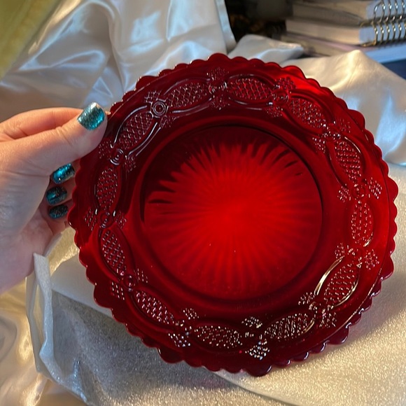 Avon Other - Avon Vintage Cape Cod Red Dessert Plate(s)